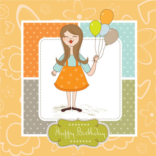 Cute cartoon illustrator 01 - vector material