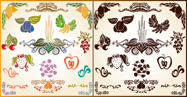 Beautiful pattern background 01 - vector material