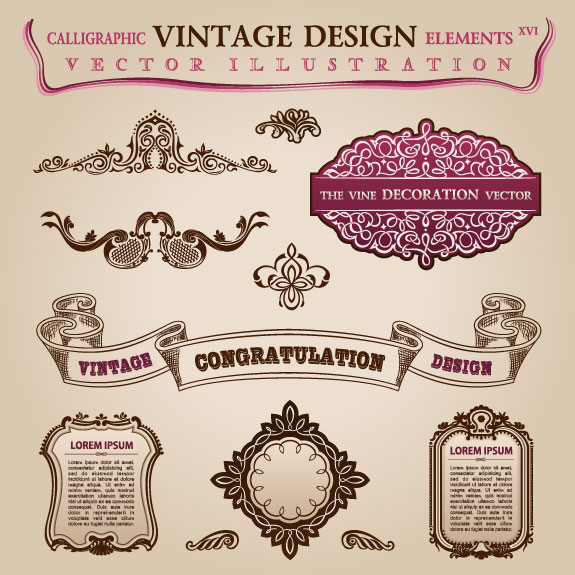 European classic border 01 - vector material