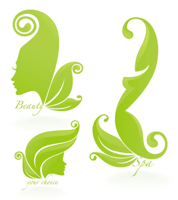 Beautiful silhouette pattern 05 - vector material