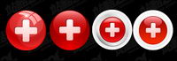 Crystal texture radio button icon vector material