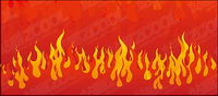 Vector raging fire material
