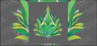 Green heart-shaped