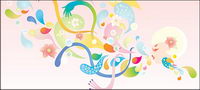 Cute trend vector