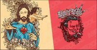 People theme t-shirt design vector