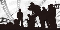 Theme of the film character sketch vector material