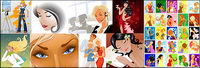 modern fashion trend of women vector