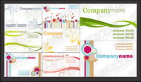 Simple card template vector material