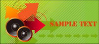Speaker arrow points vector material
