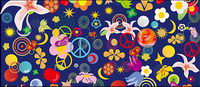 Lovely flowers element vector material