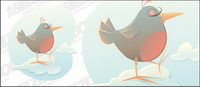 Cartoon bird