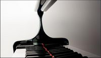 Clean piano keyboard picture material