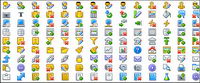 Web site commonly used decorative background transparent gif small icon