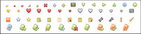 A variety of fine material small icon gif