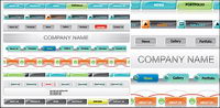 Site navigation menu vector material