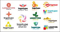 Beautiful graphics logo template vector material