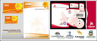 vector logo template material and VI