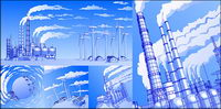 Heavy pollution of vector material