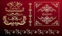 Continental practical lace pattern vector material