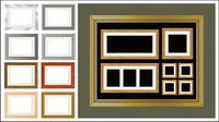 Variety of material frame vector