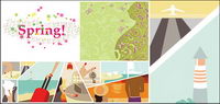 women in the theme vector material