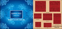 exquisite floral pattern vector material
