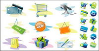 2 sets of icons to vector material