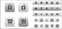 Online shopping icon vector material