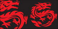 Vector material dragon totem