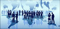 The business world vector material