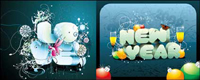 Three-dimensional character theme vector material