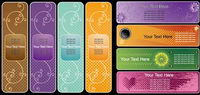 Vector pattern banner material