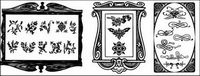 European border pattern vector material