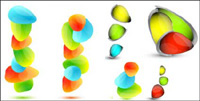 Vector of small colorful stone material