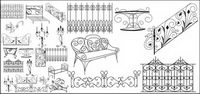 Metal material and object vector
