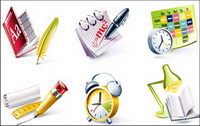 Campus Theme icon vector material