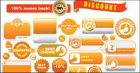 Vector label goods shopping