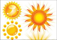 Vector lovely sun