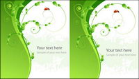 Vector ladybug green	