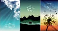 5 realistic landscape Vector 2