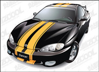 HYUNDAI tiburon car Vector material