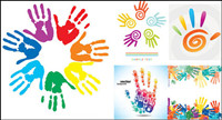 Fingerprints theme vector material