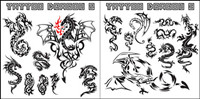 Variety of animal totem vector material