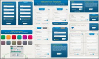 Vector register and login form