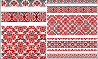 Beautiful costumes pattern 02 - Vector