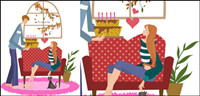 fresh Valentine Vector 1