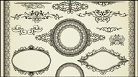 Exquisite European certificate template 05 - vector