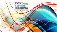Colorful striped background Vector -3