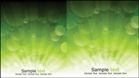 Glare green background vector material -2
