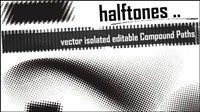 Effects of various fine brush 04-- vector material